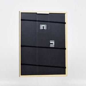 Telaio effetto legno profilo 23 verde 25x70 cm vetro antiriflesso