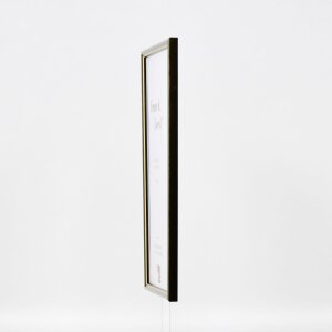 Telaio effetto legno profilo 23 verde 25x70 cm vetro antiriflesso