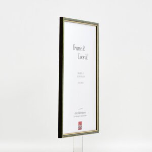 Telaio effetto legno profilo 23 verde 25x70 cm vetro antiriflesso