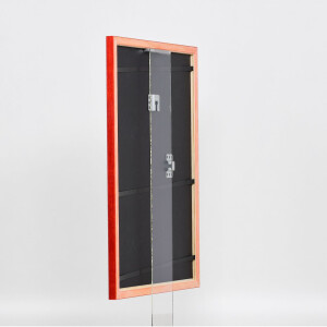 Telaio in legno effetto profilo 89 rosso 25x70 cm vetro acrilico