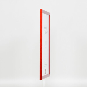 Telaio in legno effetto profilo 89 rosso 25x70 cm vetro acrilico