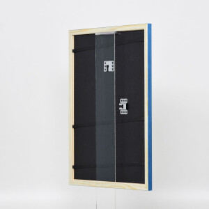 Telaio effetto legno profilo 89 blu 25x70 cm vetro acrilico