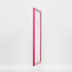 Telaio effetto legno profilo 89 viola 25x70 cm vetro acrilico