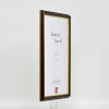 Telaio effetto legno profilo 21 noce marrone 25x70 cm vetro antiriflesso