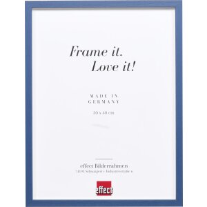 Telaio effetto legno profilo 35 blu 25x70 cm vetro...