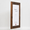 Cornice in legno effetto 2400 marrone 25x70 cm vetro normale