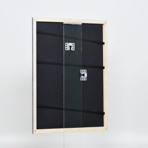 Telaio in legno effetto profilo 32 grigio-blu 25x70 cm vetro museo