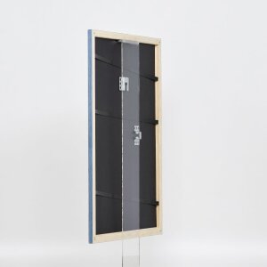Telaio in legno effetto profilo 32 grigio-blu 25x70 cm vetro museo