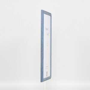 Telaio in legno effetto profilo 32 grigio-blu 25x70 cm vetro museo