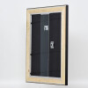 Telaio effetto legno profilo 95 nero 25x70 cm vetro antiriflesso