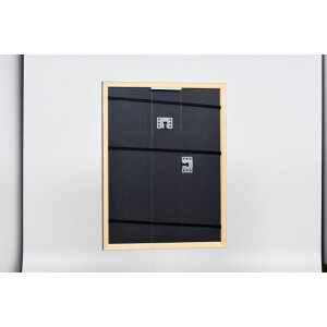 Cornice in legno effetto profilo 38 marrone 25x80 cm vetro normale