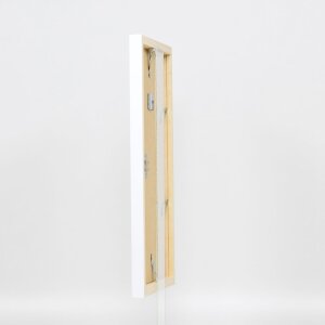 Struttura in legno Top Cube 25x80 cm vetro acrilico bianco
