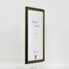 Telaio effetto legno profilo 21 verde 25x80 cm vetro antiriflesso