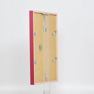 Telaio in legno effetto profilo 35 rosso 25x80 cm vetro normale + distanziatore