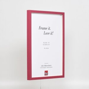 Telaio in legno effetto profilo 35 rosso 25x80 cm vetro normale + distanziatore