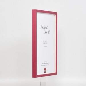 Telaio in legno effetto profilo 35 rosso 25x80 cm vetro normale + distanziatore