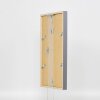 Telaio effetto legno profilo 35 antracite 25x80 cm vetro normale + distanziale