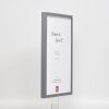Telaio effetto legno profilo 35 antracite 25x80 cm vetro normale + distanziale