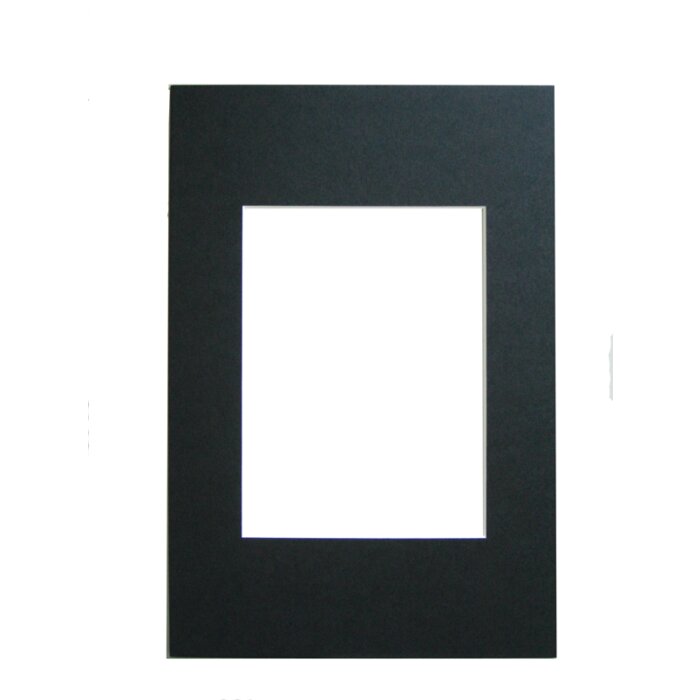Passepartout smussato - 15x20 cm - nero