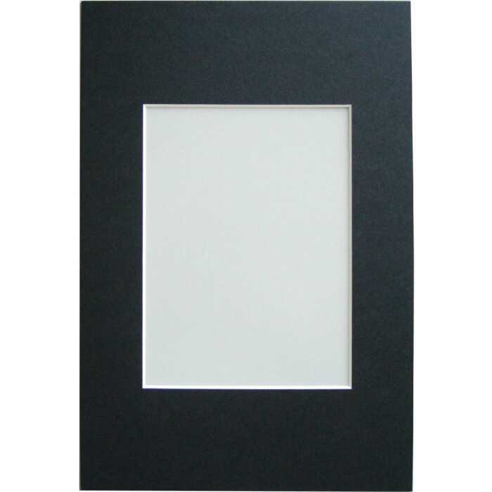 Passepartout smussato - 20x30 cm - nero