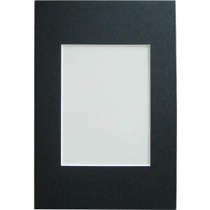 Passepartout smussato - 20x30 cm - nero