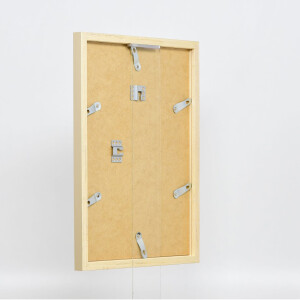 Cornice in legno Top Cube 25x80 cm vetro museale oro