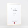 Effetto cornice in legno Profilo 32 bianco 25x80 cm Vetro Museo