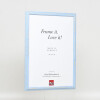 Effetto cornice in legno Profilo 32 blu 25x80 cm Vetro Museo