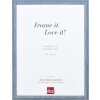 Cornice in legno effetto profilo 32 grigio-blu 25x80 cm vetro museale