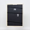 Cornice in legno effetto profilo 32 grigio-blu 25x80 cm vetro museale