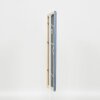 Cornice in legno effetto profilo 32 grigio-blu 25x80 cm vetro museale