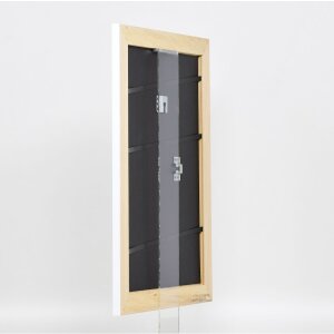 Effetto cornice in legno massiccio Profilo 30 bianco 25x80 cm Vetro Museum