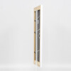 Effetto cornice in legno massiccio Profilo 30 bianco 25x80 cm Vetro Museum