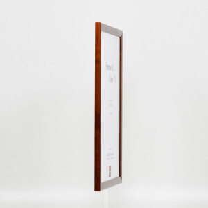 Telaio in legno effetto profilo 89 marrone scuro 27x48 cm vetro normale