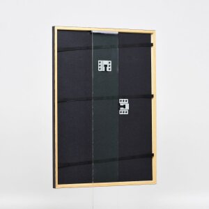 Telaio effetto legno profilo 23 noce marrone 27x48 cm vetro antiriflesso