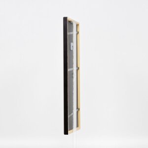 Telaio effetto legno profilo 23 noce marrone 27x48 cm vetro antiriflesso
