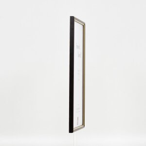 Telaio effetto legno profilo 23 noce marrone 27x48 cm vetro antiriflesso