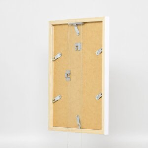 Struttura in legno Top Cube 27x48 cm vetro antiriflesso bianco