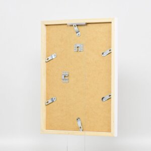 Struttura in legno Top Cube 27x48 cm vetro antiriflesso bianco
