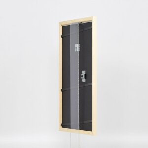 Telaio effetto legno profilo 89 bianco 27x48 cm vetro acrilico