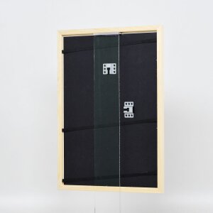 Telaio effetto legno profilo 89 bianco 27x48 cm vetro acrilico