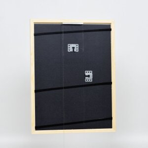 Telaio effetto legno profilo 89 bianco 27x48 cm vetro acrilico