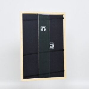 Telaio effetto legno profilo 89 bianco 27x48 cm vetro acrilico