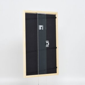 Telaio effetto legno profilo 89 bianco 27x48 cm vetro acrilico
