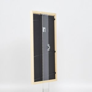 Telaio effetto legno profilo 89 bianco 27x48 cm vetro acrilico