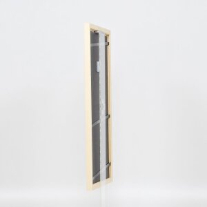 Telaio effetto legno profilo 89 bianco 27x48 cm vetro acrilico
