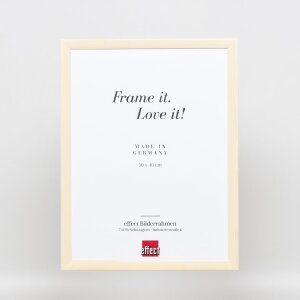 Telaio effetto legno profilo 89 bianco 27x48 cm vetro acrilico