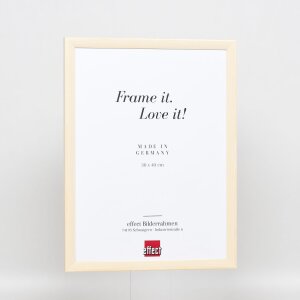 Telaio effetto legno profilo 89 bianco 27x48 cm vetro acrilico