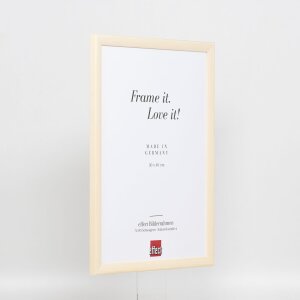 Telaio effetto legno profilo 89 bianco 27x48 cm vetro acrilico
