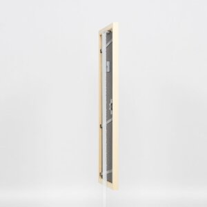 Telaio effetto legno profilo 89 bianco 27x48 cm vetro acrilico